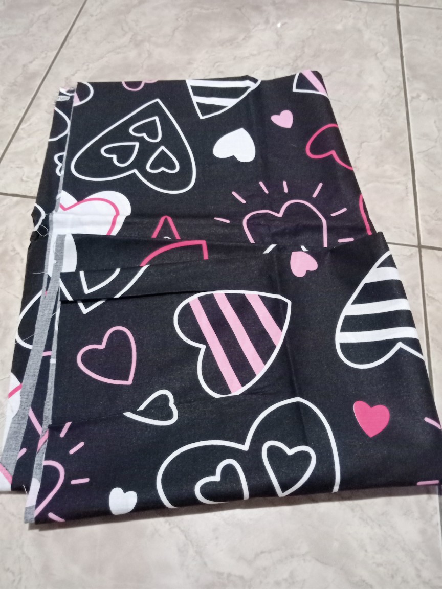 Heart Beat - Kain Sprei Katun Lokal Meteran Star Deluxe