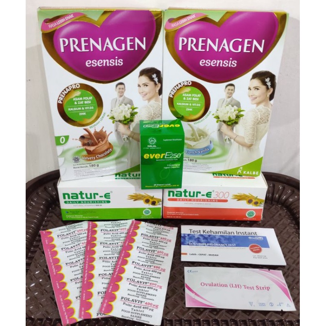 paket PROMIL FOLAVIT EVER E NATUR E PRENAGEN ESENSIS OVULATION TEST FREE TESPEK ONEMED PROGRAM HAMIL PASUTRI PASANGAN SUAMI ISTRI