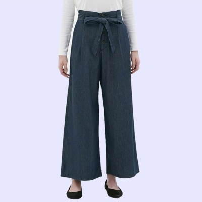 [EB] GU661 WIDE DENIM - HM Wide Leg Pants Cullote
