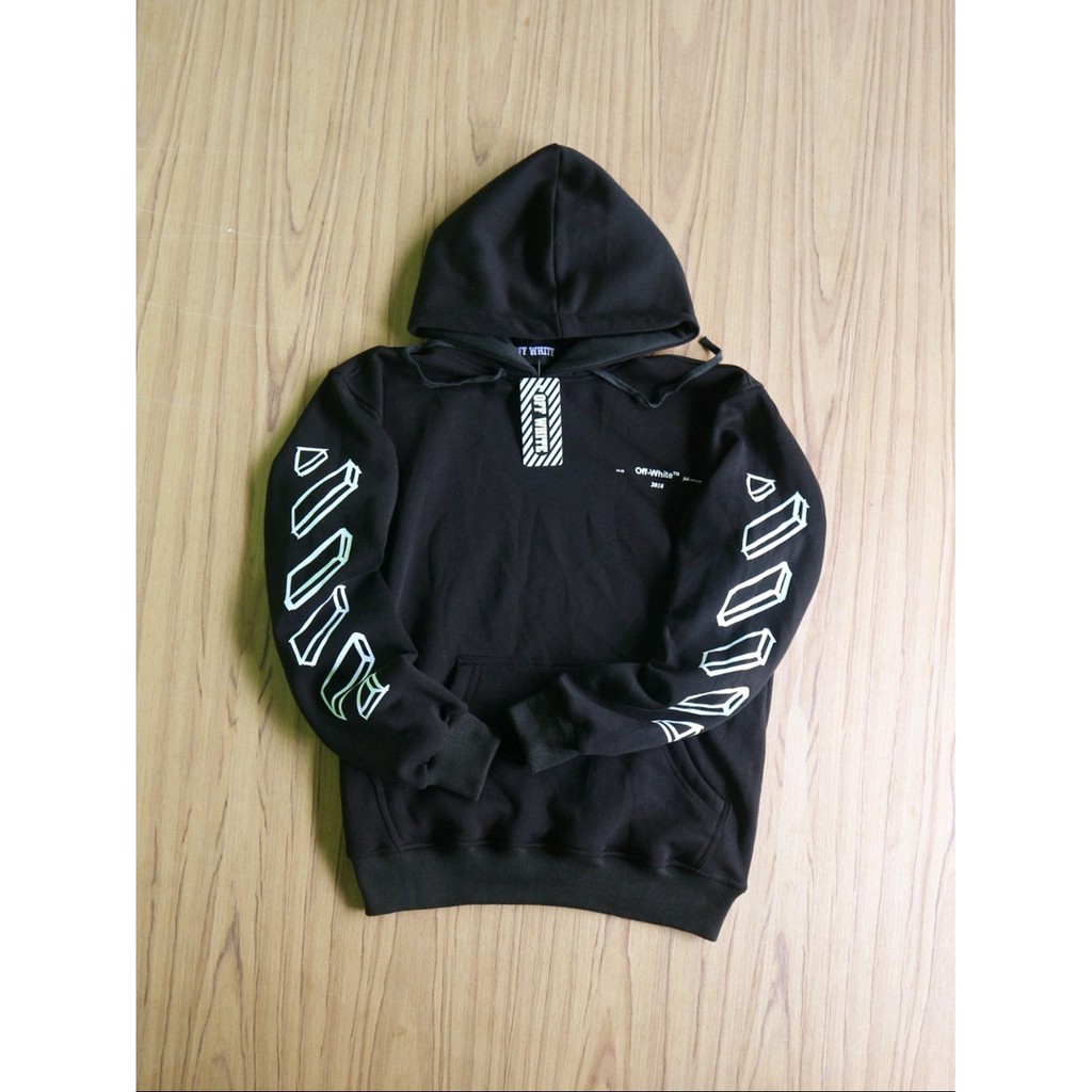 jaket hoodie off white premium