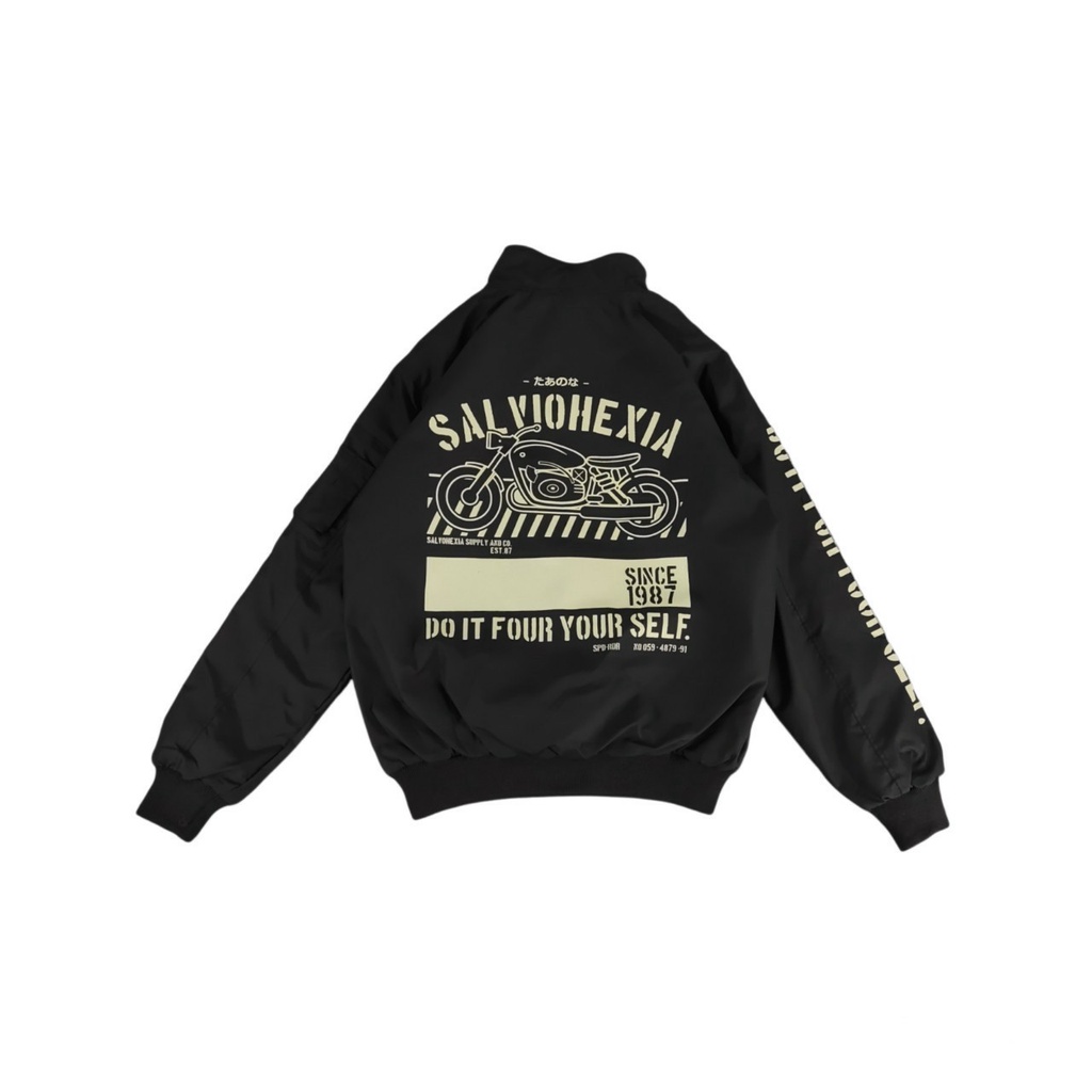 JAKET BOMBER PRIA BIKERS SALVIO HEXIA ORIGINAL