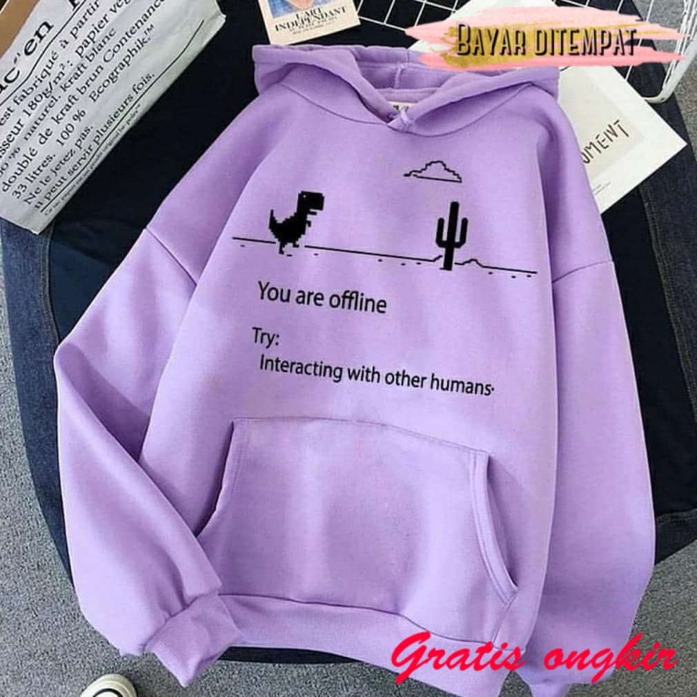 Offline Notice l Sweater Terbaru jaket sweater cewek cowok bandung anime distro