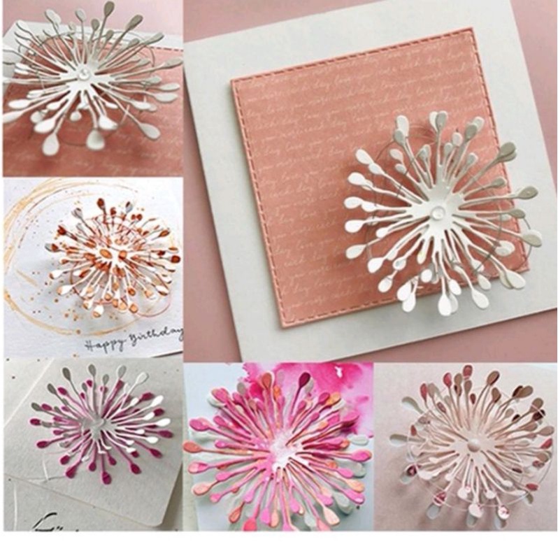 (Bisa COD) 040 - Scrapbook mahar bentuk putik / bunga DIY kertas jasmine