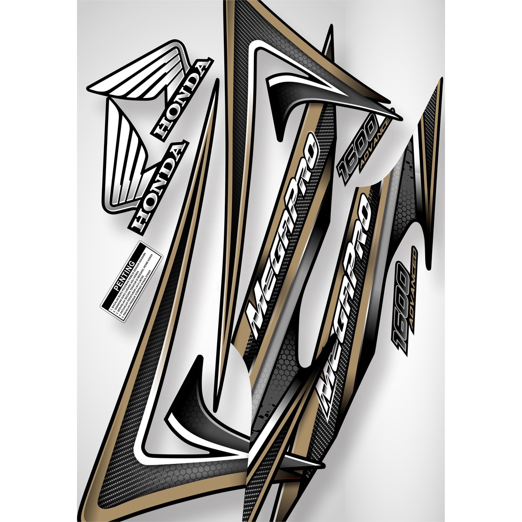 Striping Megapro Primus Variasi Hologram Dan Non Hologram