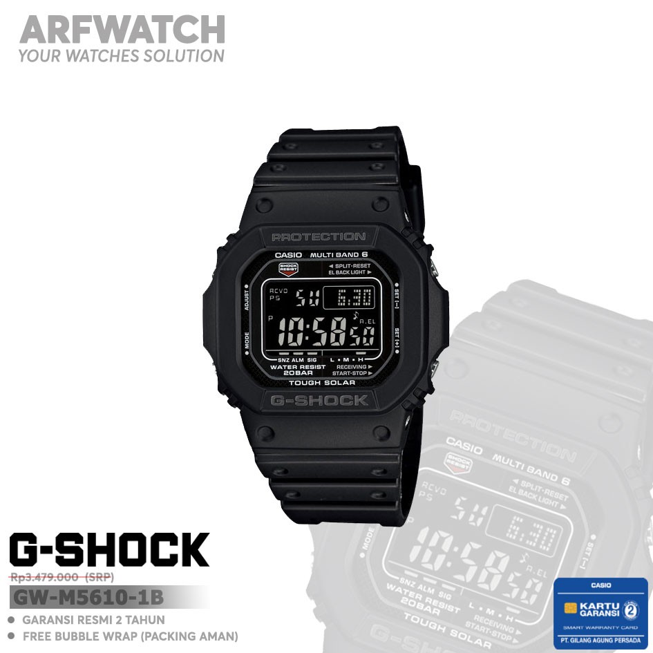 Casio G-Shock GW-M5610-1B / GW-M5610-1BDR Original