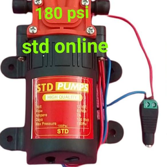 DINAMO POMPA DC 12V 180 PSI RED PUMP DINAMU STEAM DC 180PSI