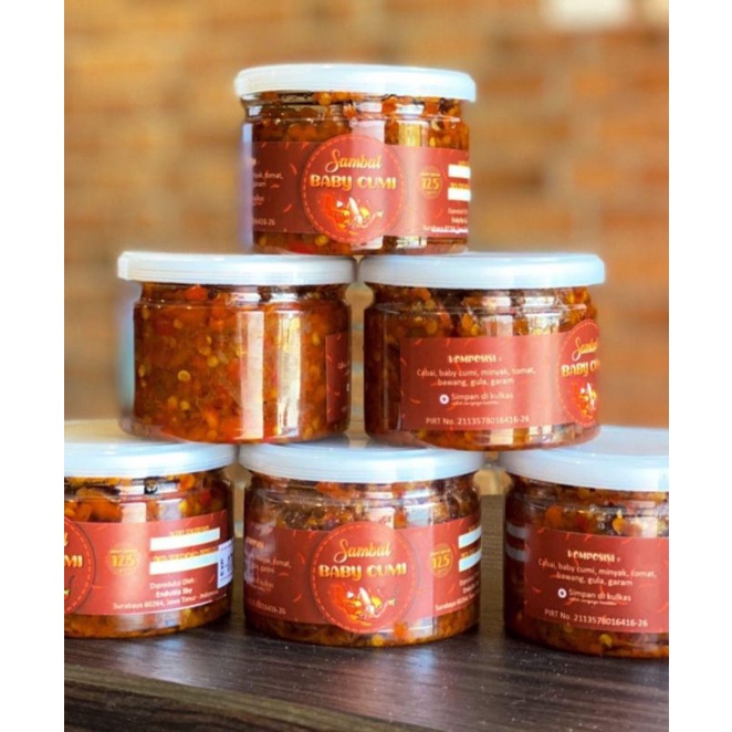

[READY] Sambal Baby Cumi Endulita Sby 125gram