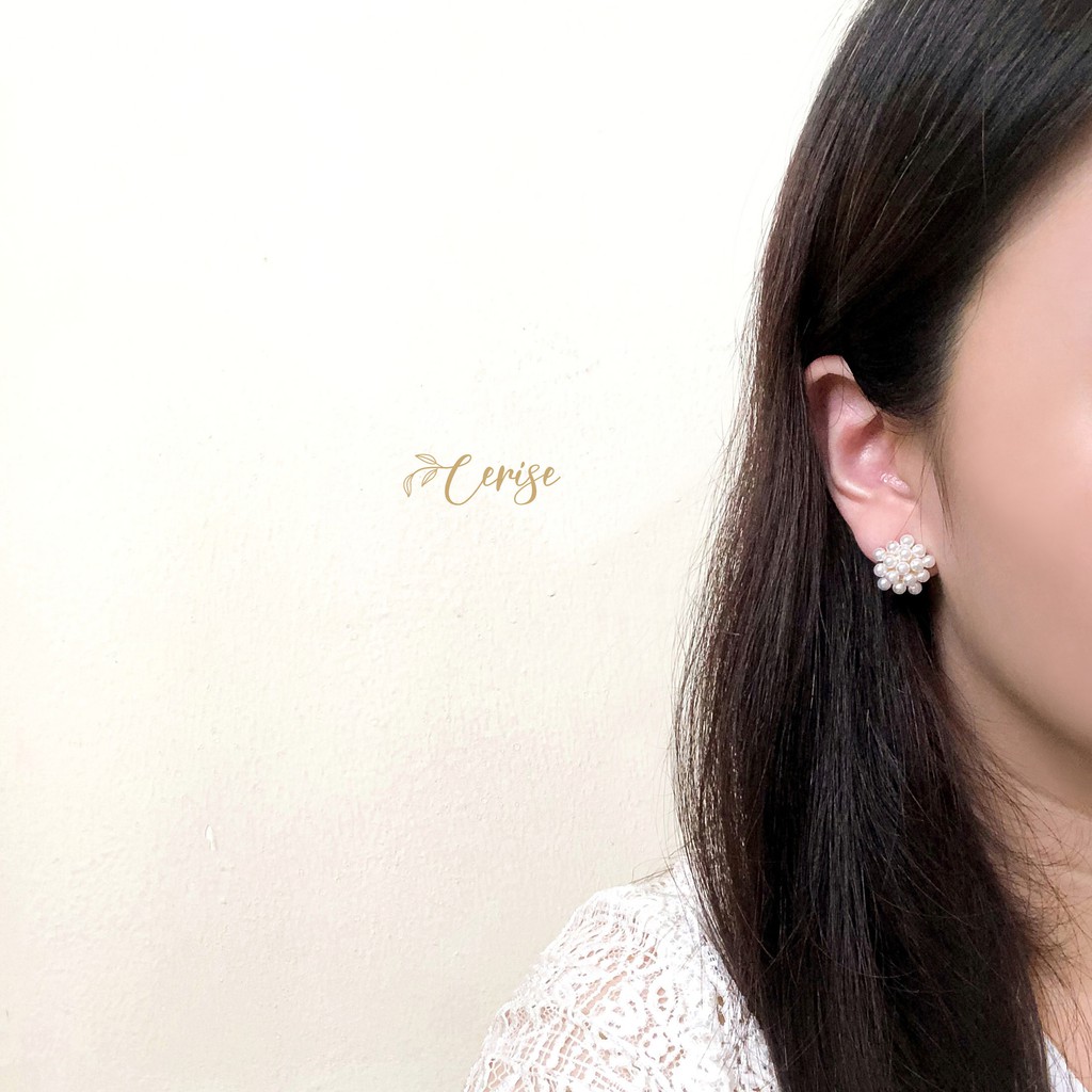 Elaine Earrings | Anting tusuk korea mutiara cantik aksesoris wanita korean style trendy stylish