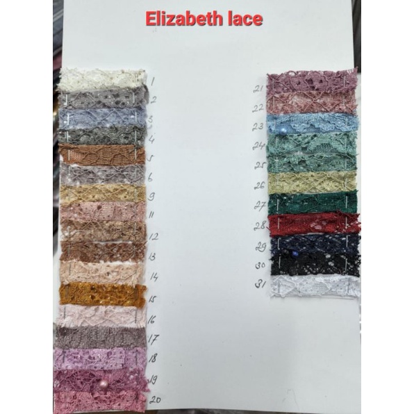 kain brokat/brukat/lace elizabeth gliter mutiara.warna pd foto