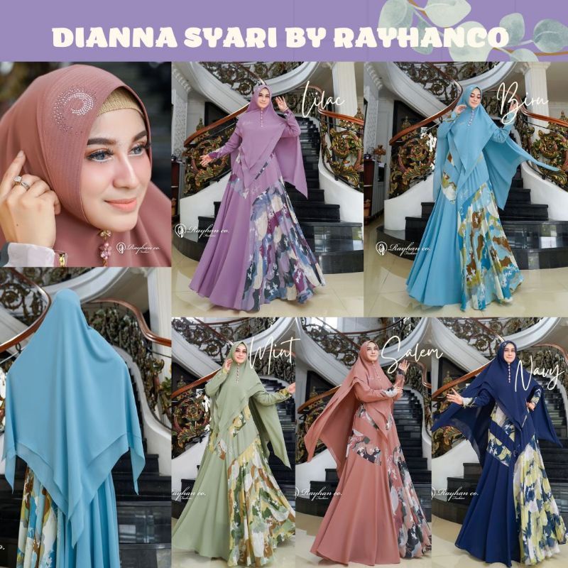 DIANA SYAR'I SET ORIGINAL BY RAYHAN/ ASLINYA MEWAH