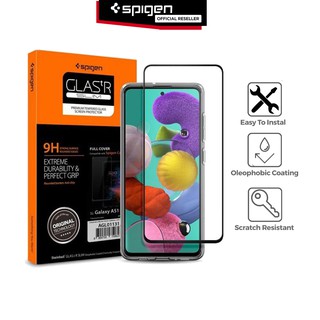 Tempered Glass Samsung Galaxy A51 / A71 Spigen Glass tR Full Cover Anti Gores Screen Protector