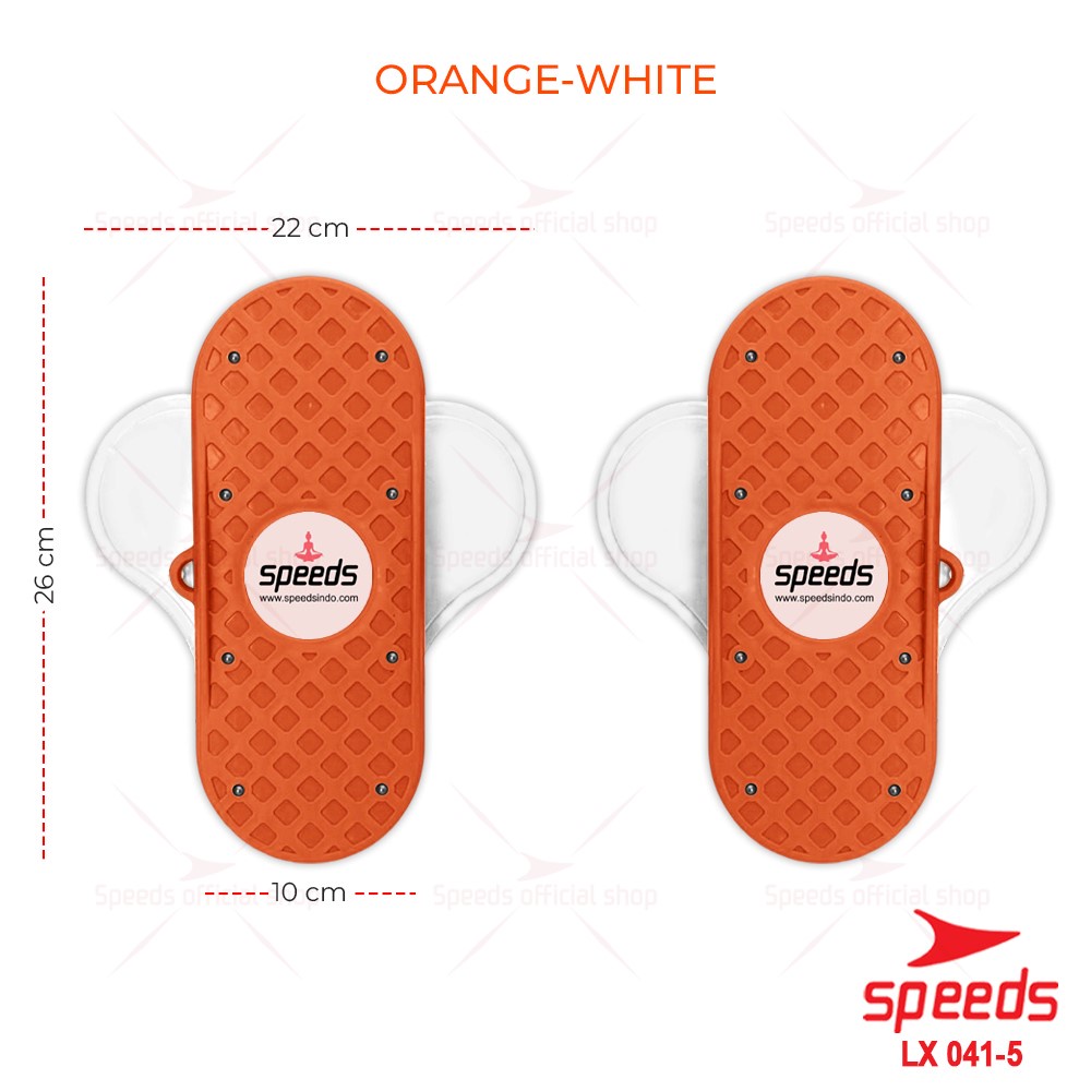 SPEEDS Waist Twisting Kaki Terpisah Alat Olahraga Fitness Rumah Pengecil Perut Paha Pelangsing Magnetic Trimmer 041-5-Orange