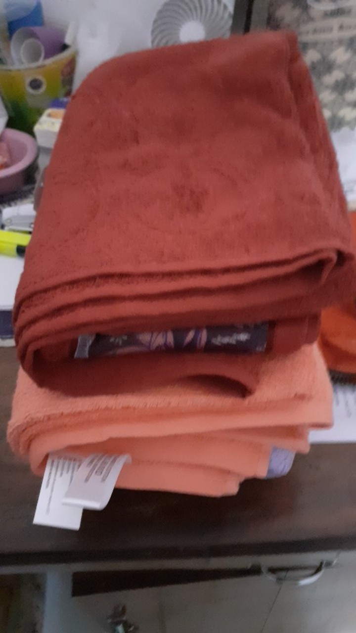 Rc Handuk Mandi Mutia Jumbo Ekonomis Paket Isi 3pcs Warna Oarnge Dan Pink Ukuran 65x140