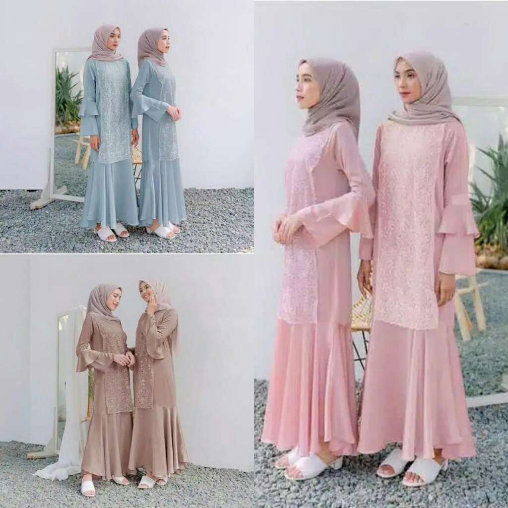 Bisa COD Mila Dress – Ootd Fashion Hits Gamis murah Maxi dress Pakaian wanita