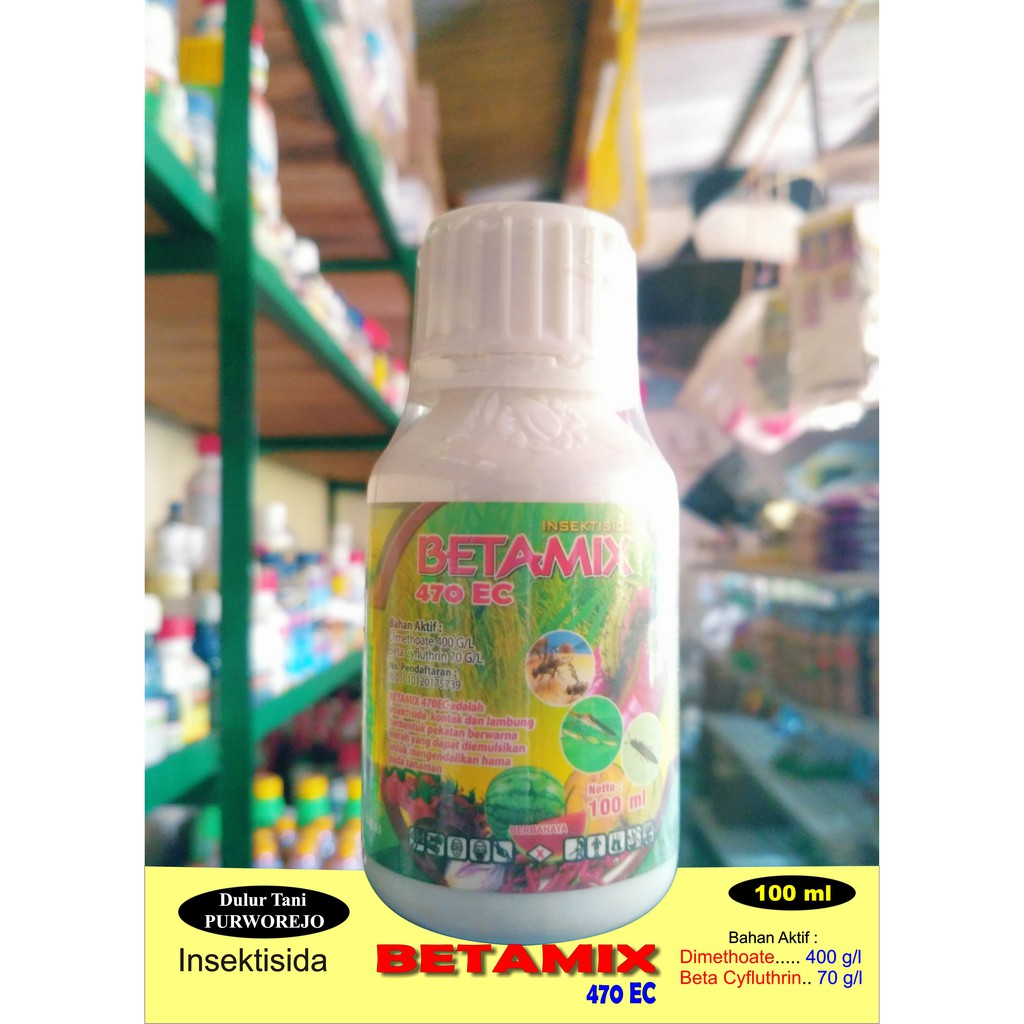 Insektisida BETAMIX 100 ml Dimethoate 400 g/l + Beta Cyfluthrin 70 g/l