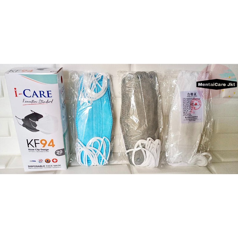 Masker KF94 evo i-Care 3D Stereoscopic Fish isi Medical Grade icare