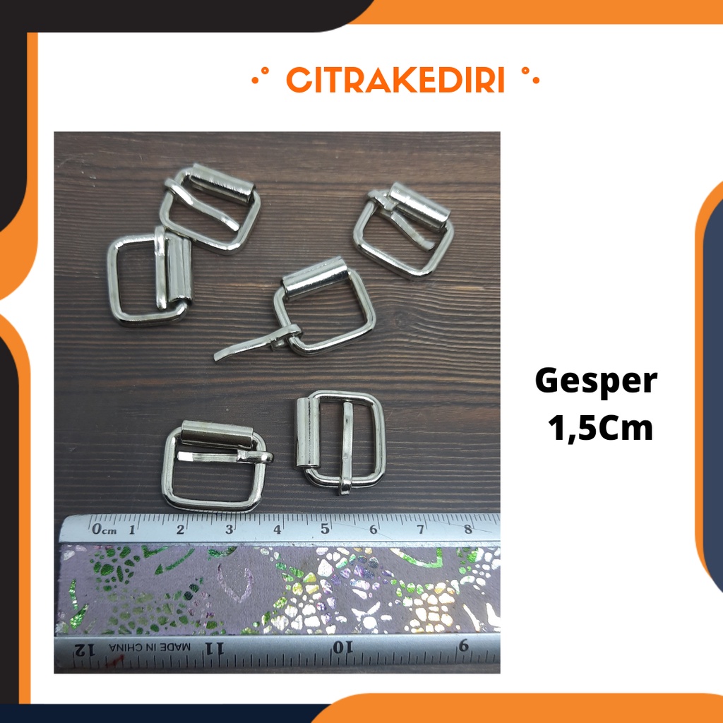 Ring Kepala Gesper tas nikel 1,5 cm - Gesper Rol