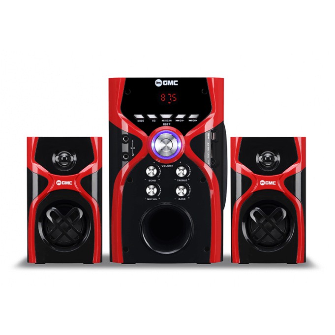 Speaker GMC Salon Aktif Bluetooth Karaoke USB Memori Speker Radio 887F