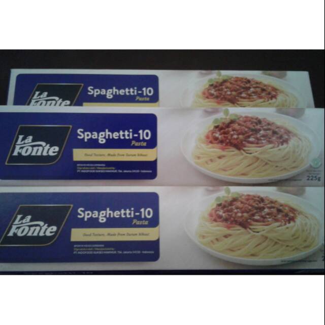 

Spaghetti spageti spagety fettuccine ferusin fetucini fetucine lafonte pasta mie instan la fonte 225 gram