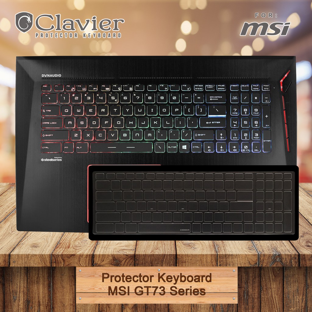 Keyboard Protector Cover Msi GT73EVR 7RE Titan Msi GT73 Cooskin