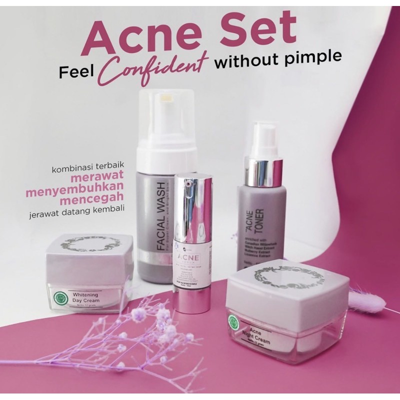 PAKET MS GLOW ACNE + SERUM ACNE