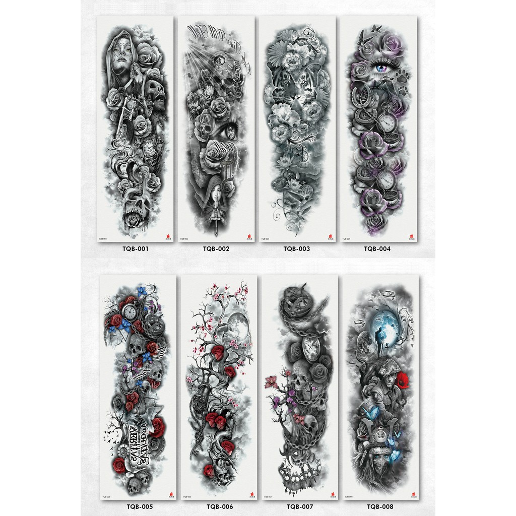 LENGAN FULL ARM TEMPORARY TATTOO STICKER STIKER TATO SEMENTARA