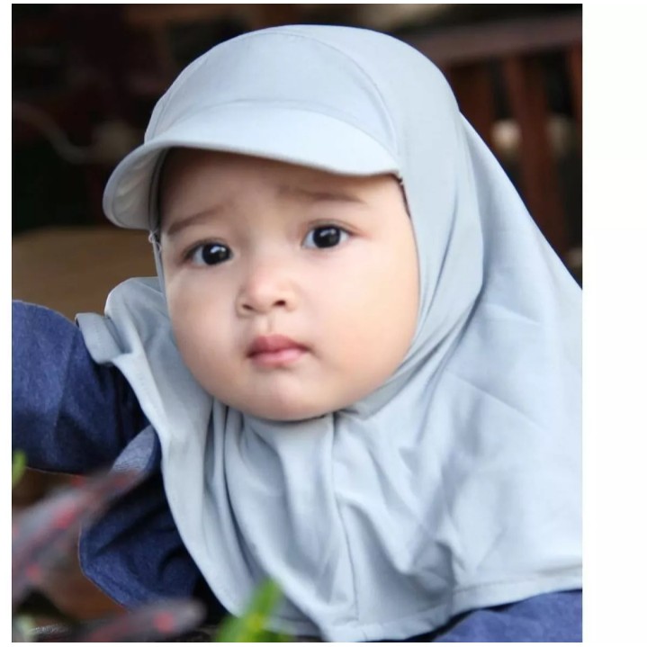 jilbab anak bayi perempuan instan lucu JILTOP allsize 0-2 tahun hijab anak bayi perempuan instan/ kerudung anak perempuan