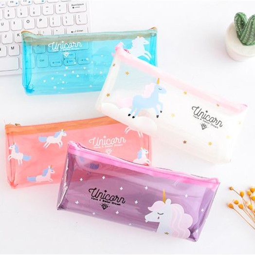 [TU] Tempat Pensil Unicorn Transparan - ST0058 | Shopee