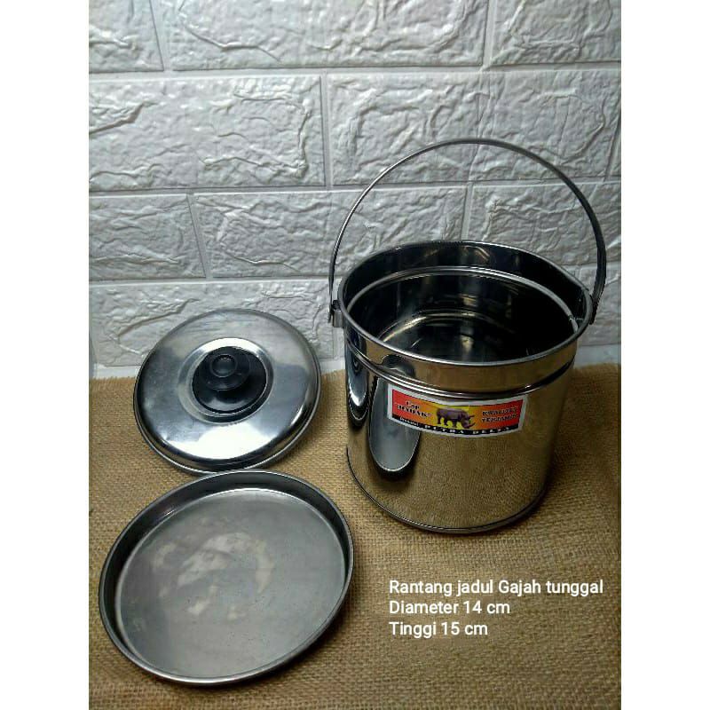 Rantang tunggal stainless