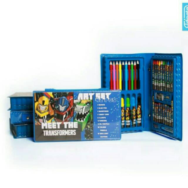 Alat Mewarnai Transformers Art Set 42 Pcs Adinata Shopee Indonesia