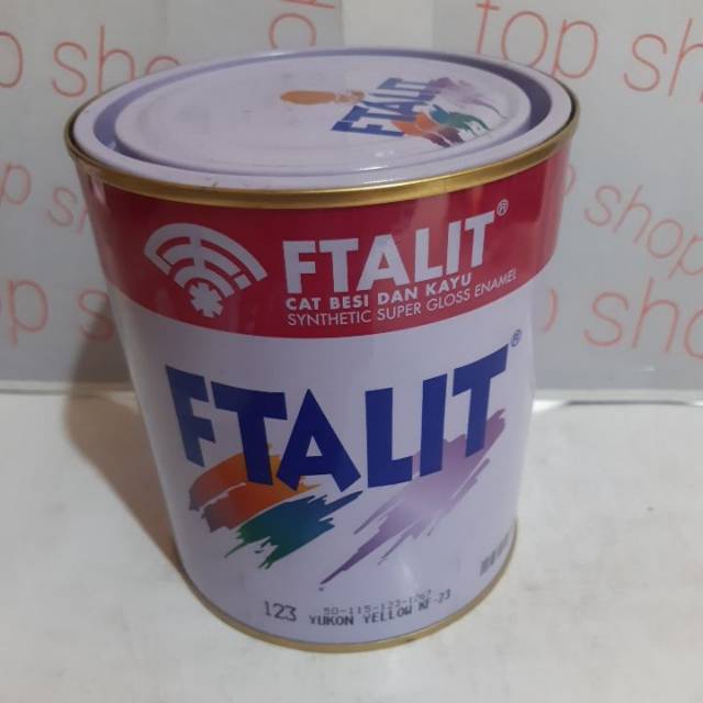 CAT FTALIT KAYU BESI WARNA YUKON YELLOW 123 ISI 1KG