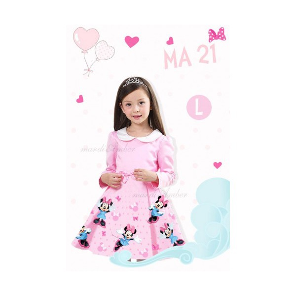 DRESS ANAK MINNIE MOUSE MA 21 L