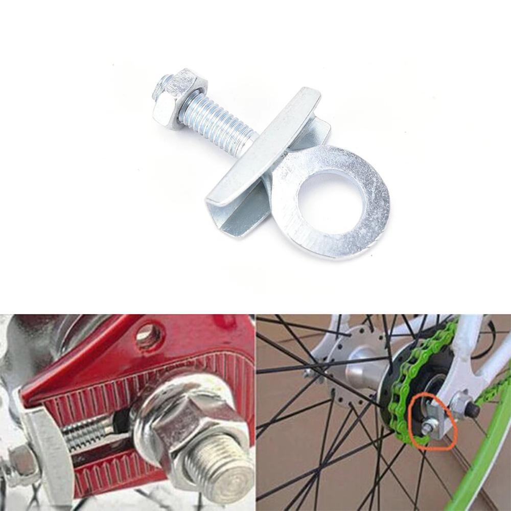 Lanfy Rantai Sepeda Adjust Bolt Silver Aksesoris Sepeda BMX Sepeda Tarik Baut Ketat Drive Chain Puller Bike Chain Adjuster