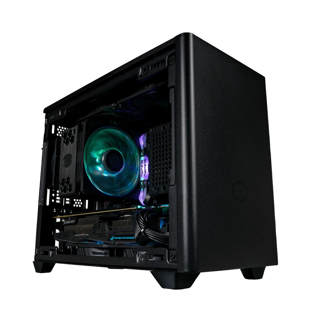 Cooler Master MasterBox NR200 Black + 2 Fan Mini ITX Casing PC