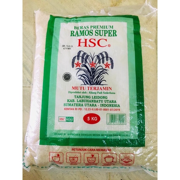 

[5 KG] Beras Premium HSC Ramos Super - Medan -