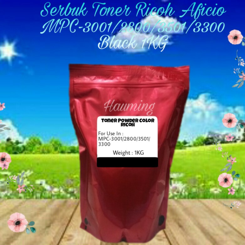 Serbuk Toner Ricoh MP C3001 C2800 C3501 C3300 C-3300 3001 3501 MPC3001 MPC2800 MPC3501 Black 1kg