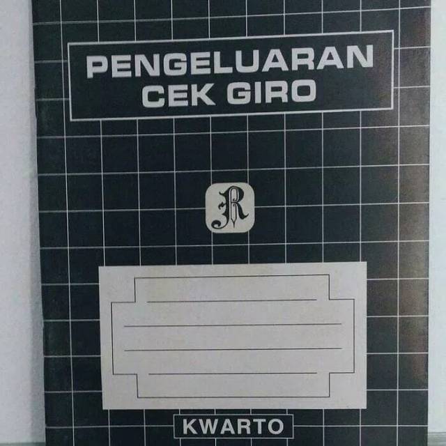

Buku Pengeluaran Cek dan Giro Ukuran Kwarto