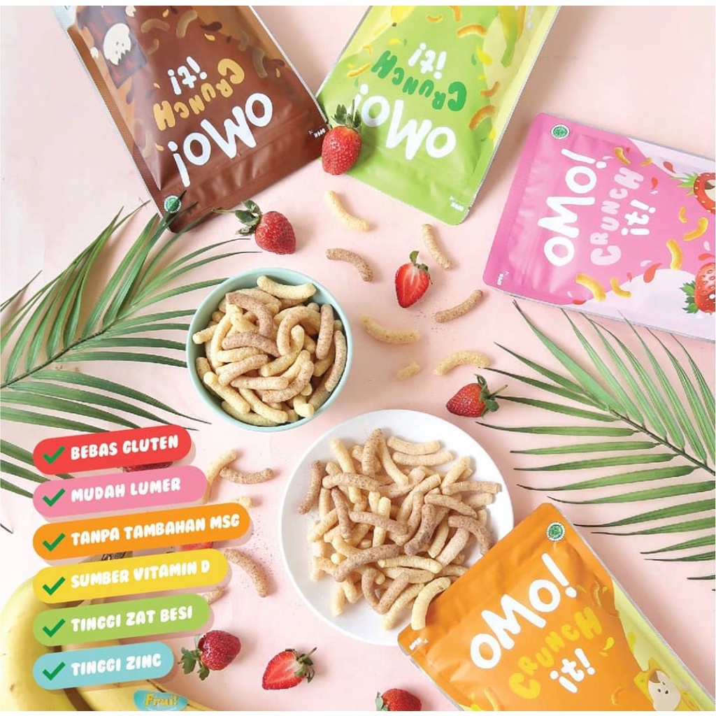 Castle - OMO Healthy Snack / OMO! Snack Bayi - Crunch It - Puff - Lactation Bar - SweetBites - Unicorn Roll - OMO Crunchies - Snack Sehat