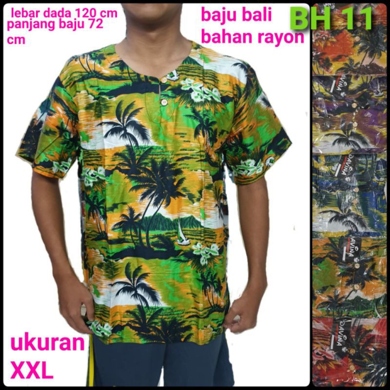 bahan rayon bagus baju bali motip pantai