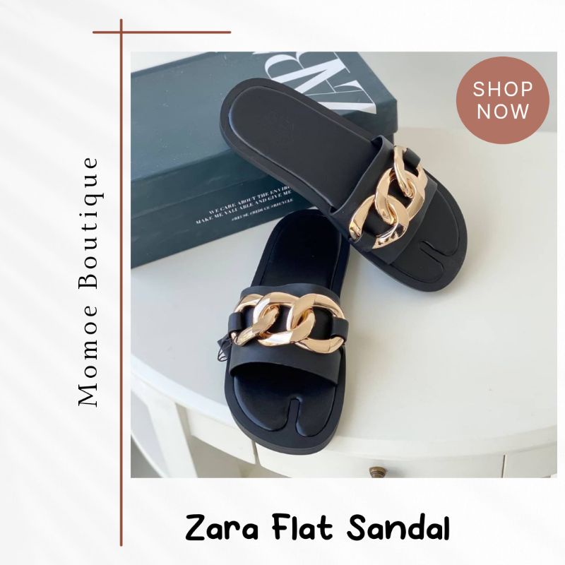 ZS308 Zara Gold Plaque Side Sandal