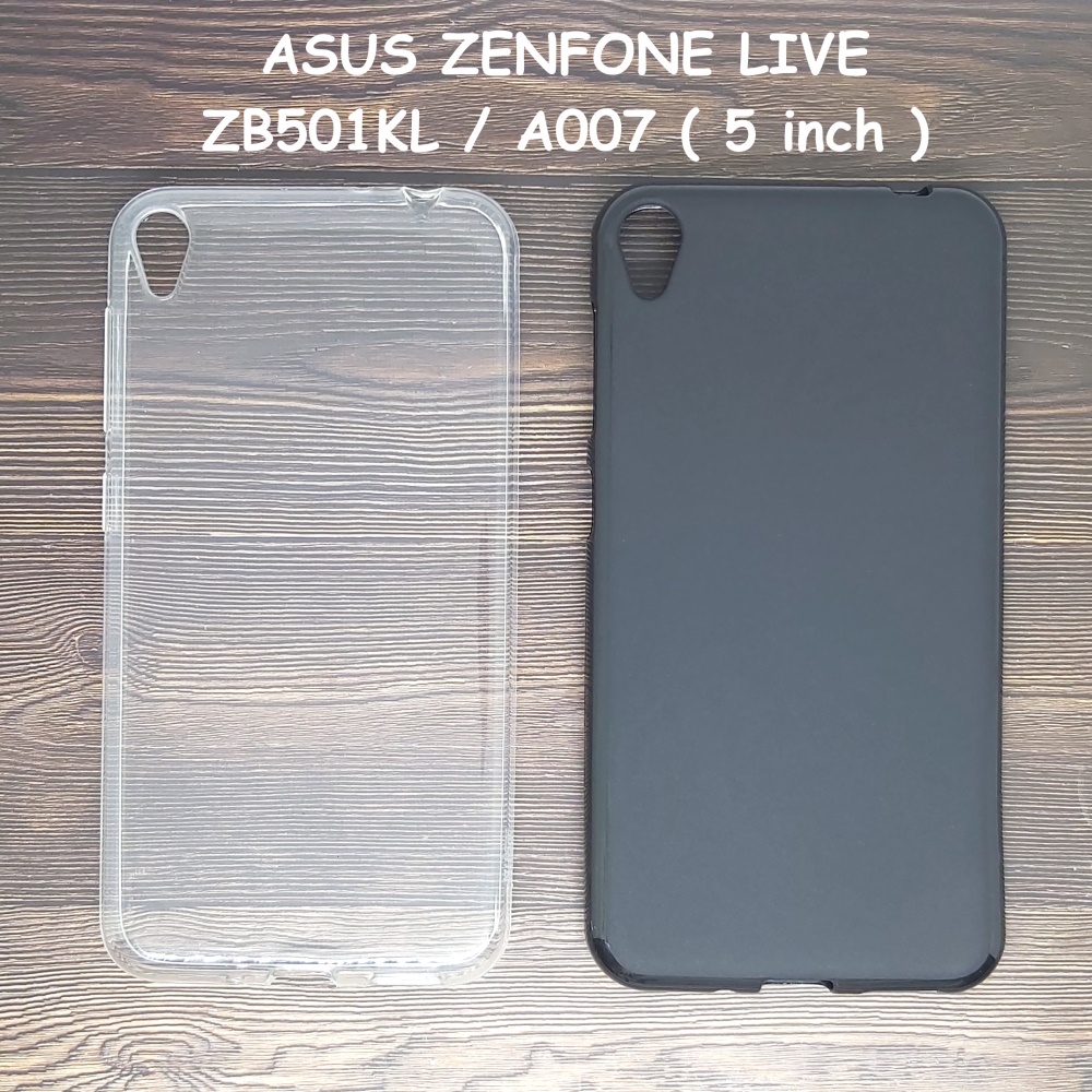 Softcase ASUS ZENFONE LIVE ZB501KL ( A007 ) ( layar 5 inch ) - Casing Soft Jelly TPU Jelly Case
