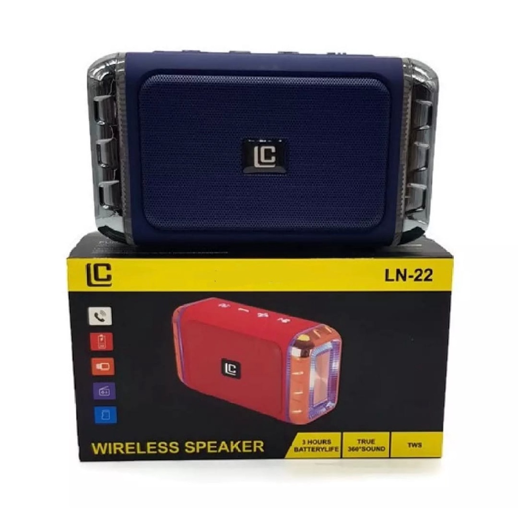 Speaker Bluetooth LN-22 Portable Wireless Speaker LED LN22