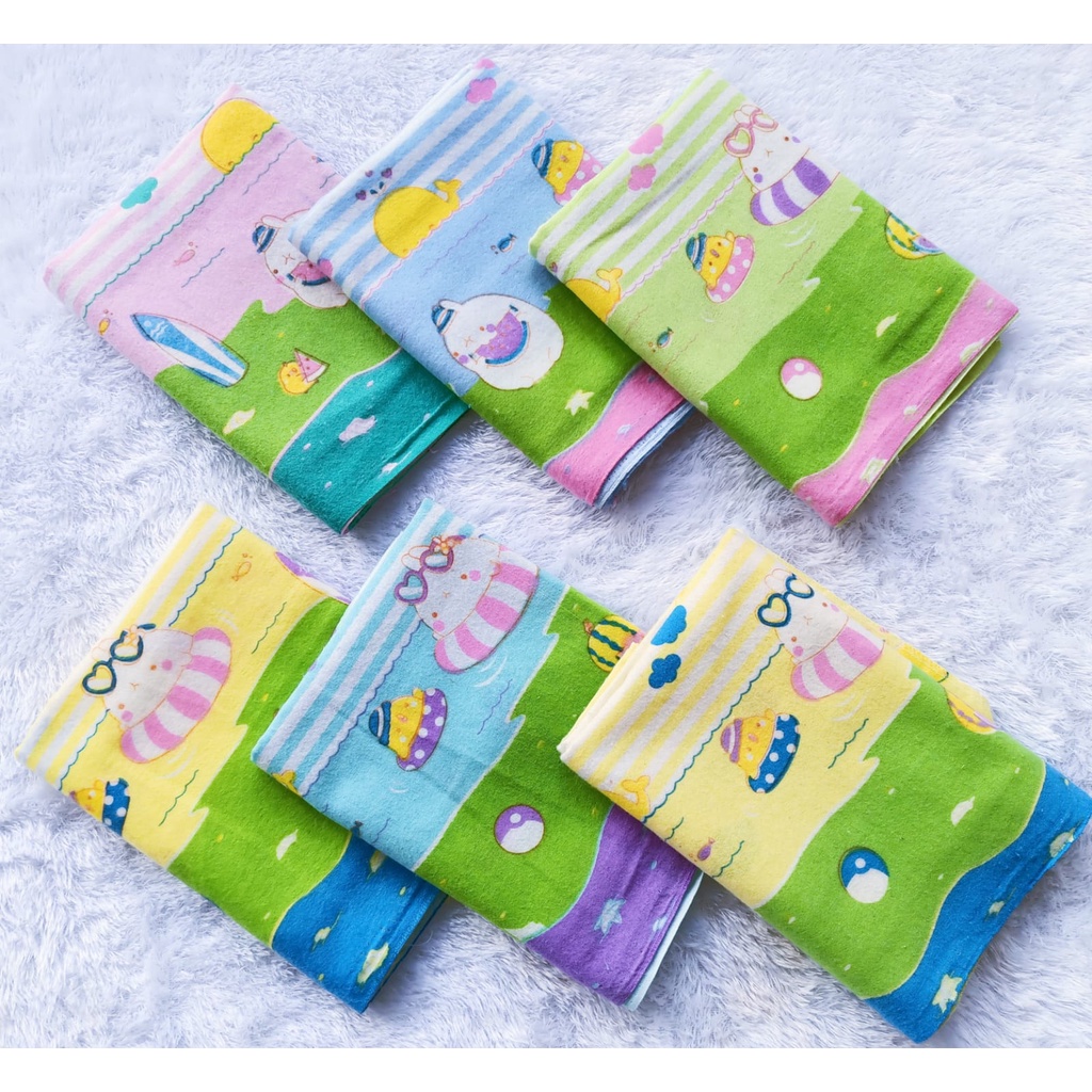 Kain bedong bayi/ 3 pcs Bedong bayi katun flanel jumbo/ Kain bedong bayi lengkap ukuran