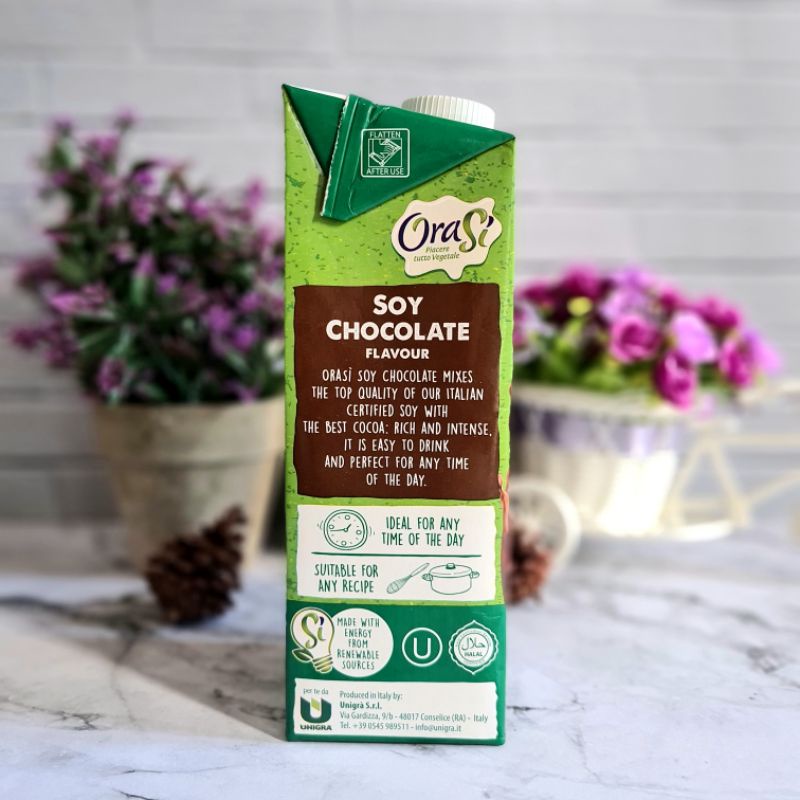 Orasi Soya Chocolate No GMO / Susu Kacang Kedelai 1 liter