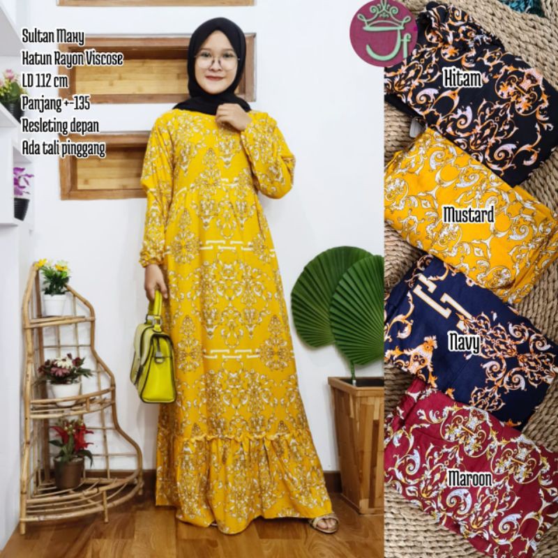 gamis SULTAN rayon VISCOSE @80K min 4pcs