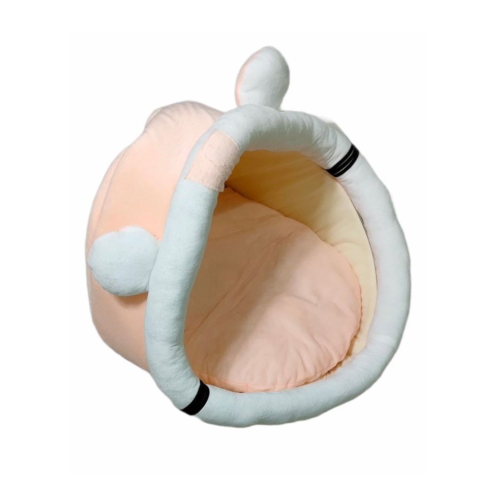 Rumah Tempat Tidur Kucing motif Big Mouth Shell with Ear + Bantal