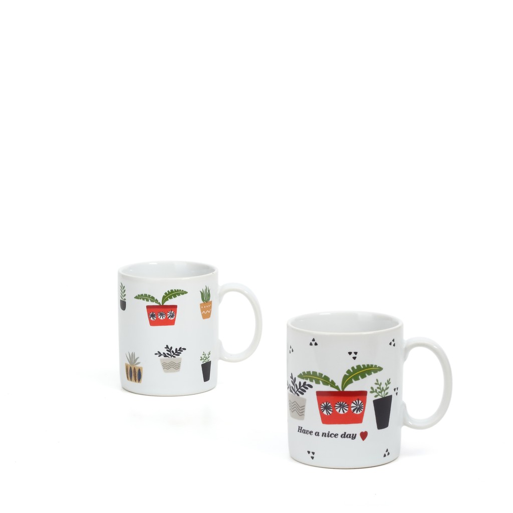 Mug Keramik  Mug Plants Pot  Set of 2 Shopee  Indonesia