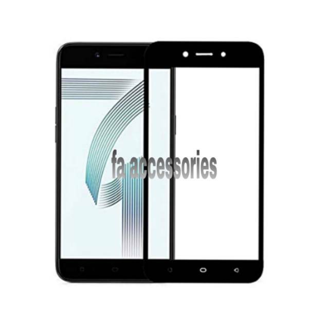 Tempered glass 5d full lem OPPO  A71 HITAM / PUTIH