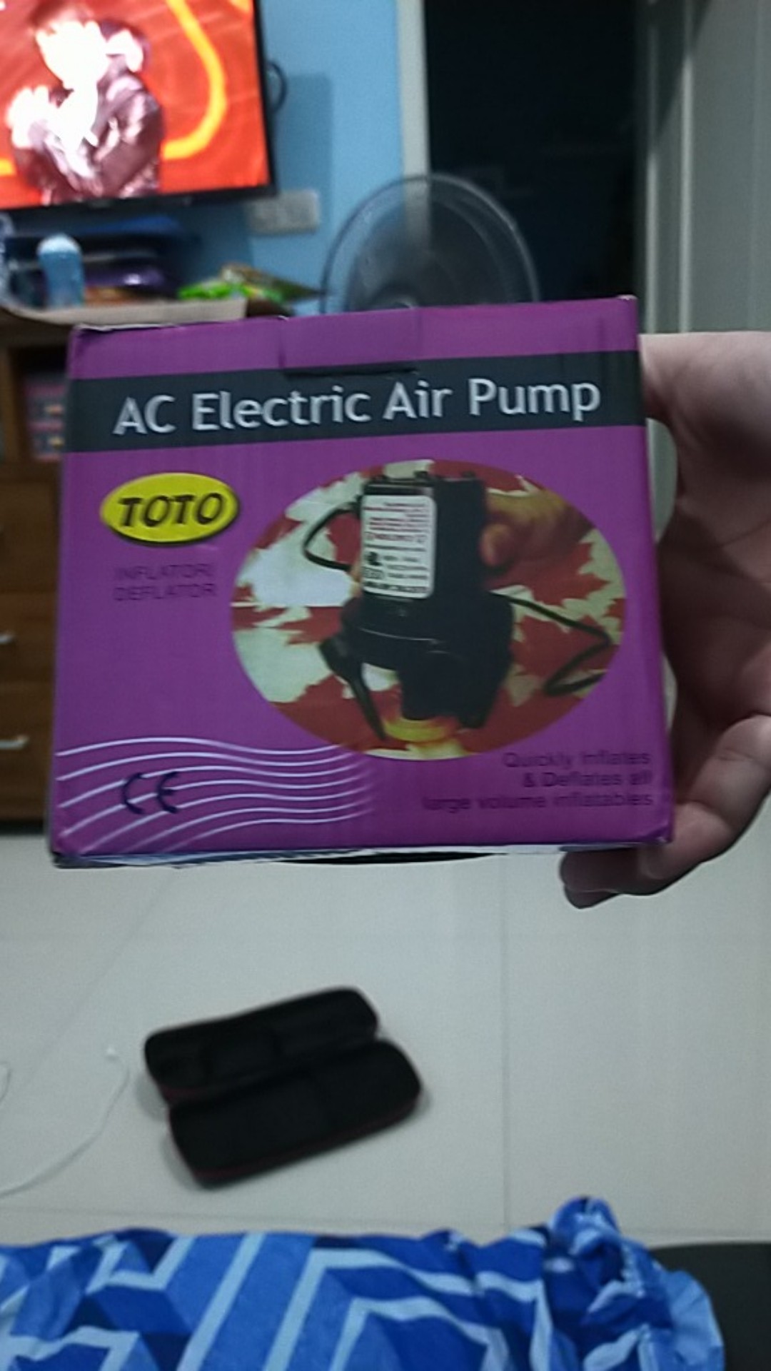 Pompa Angin Listrik Tiup Sedot Vacuum Bag Vakum Elektrik Mini Kasur Angin Sofa Angin Portable Travel