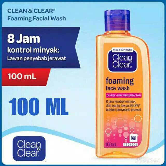 CLEAN CLEAR  FOAMONG FACE WASH CUCI MUKA CLEAN AND CLEAR